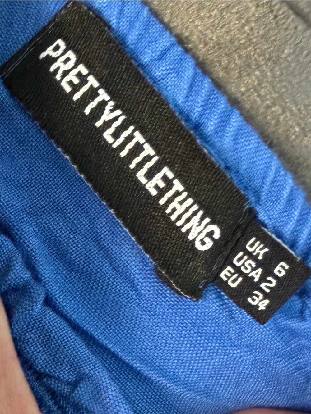 PrettyLittleThing Royal Blue Ruched Halter Top - Picture 8 of 9
